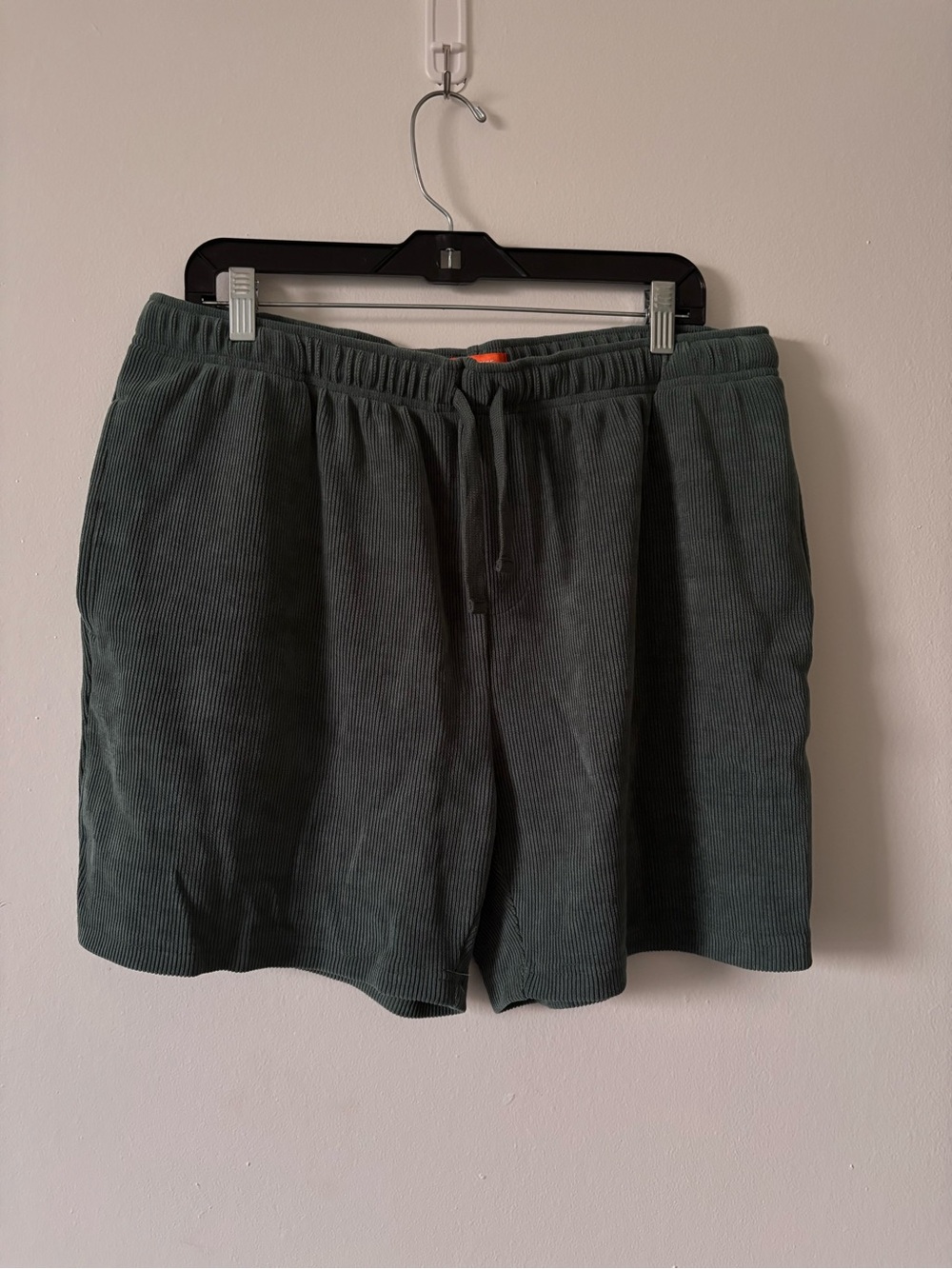 Men's Corduroy Drawstring Hybrid Shorts - Forest Green